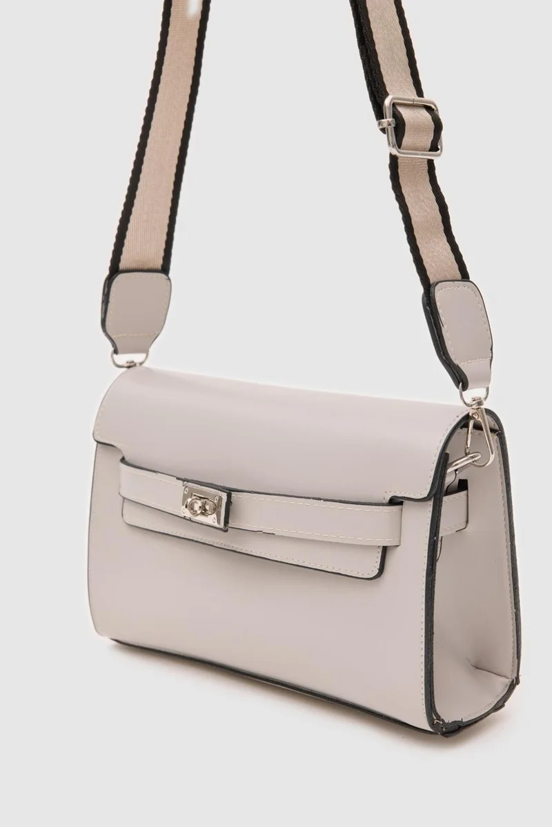 Shule Bags Kelly Lockable Gray Clutch Bag