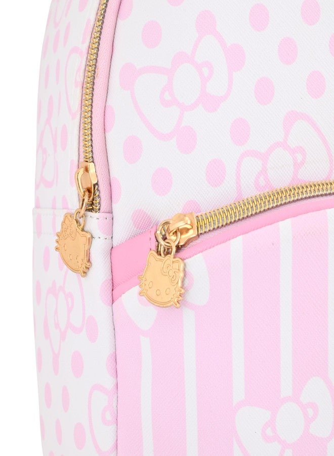 Fast Forward Sanrio Hello Kitty Backpack for Women | Hello Kitty Woman Purse | PU Leather Hello Kitty Mini Backpack Purse | Pink Hello Kitty Bag Cute Backpack with Keychain Zipper | Hello Kitty Accessories Adults - Image 5