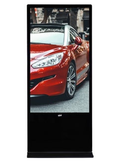 qbit 55 Inches Kiosk Non-Interactive Signage Display Floor standing Indoor 4K UHD 3840 * 2160P Cloud Control, HDMI/USB Port, LAN, Wifi, Color Black- 1 Yr Warranty  - Image 1