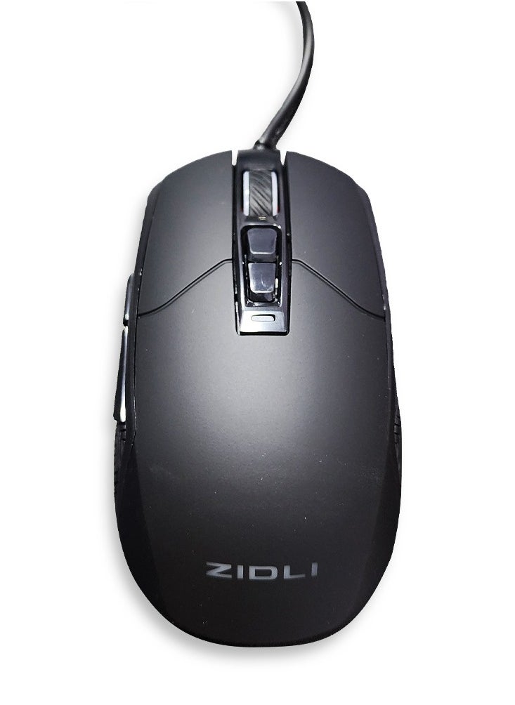 ZIDLI Gaming Mouse Black M81 - 8800 DPI Black  - Image 1