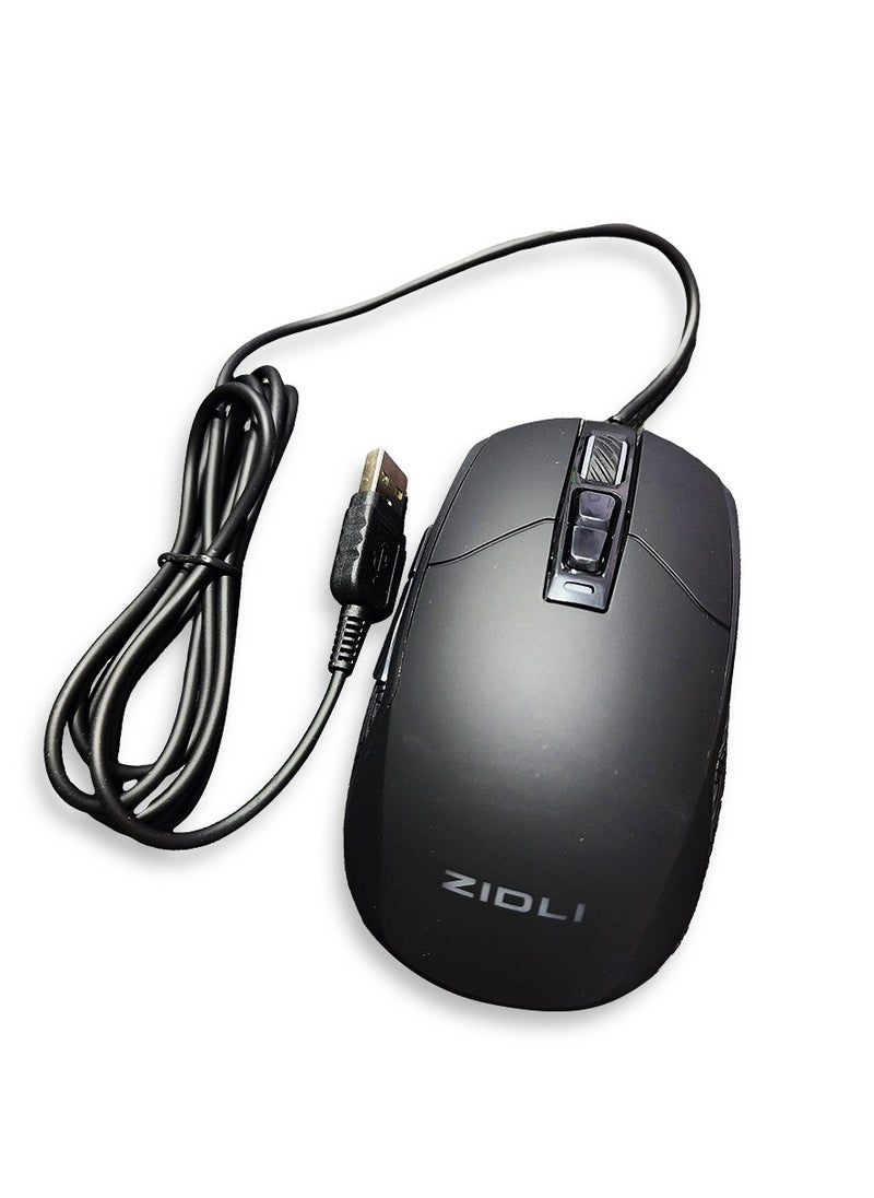 ZIDLI Gaming Mouse Black M81 - 8800 DPI Black  - Image 2