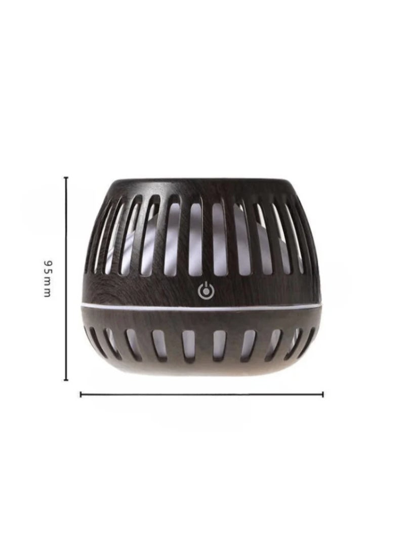 200ml Utrasonic Wood Grain Mist Humidifier for Home Office - Image 2