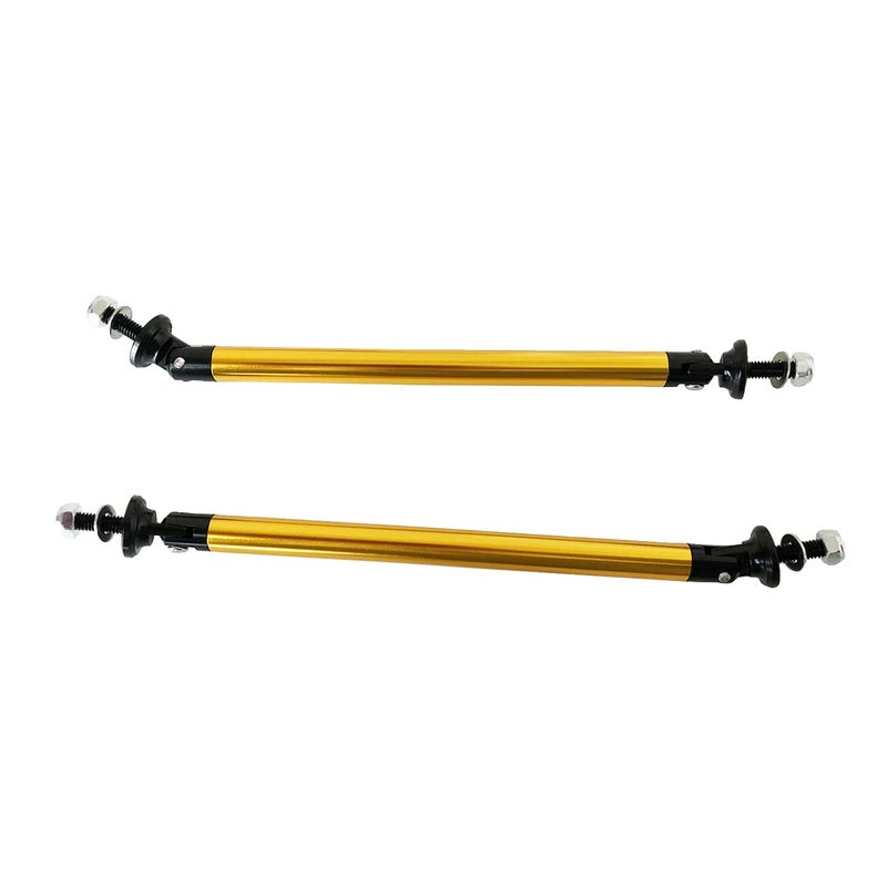 MOTLTECH Splitter Rods,150mm Adjustable Front Bumper Lip Splitter Strut Rod Tie Support Bars,Gold 2pcs - Image 5