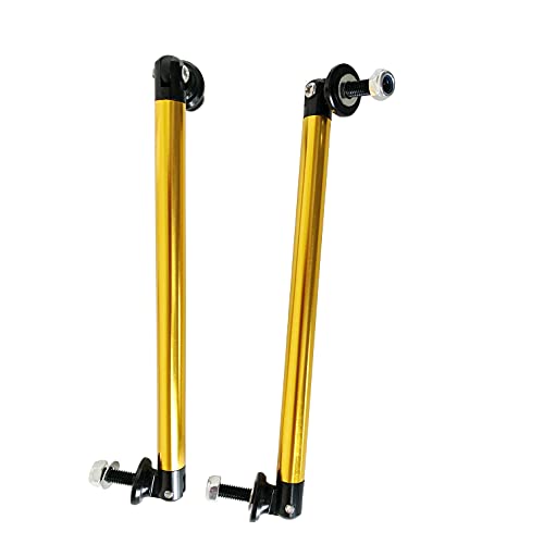 MOTLTECH Splitter Rods,150mm Adjustable Front Bumper Lip Splitter Strut Rod Tie Support Bars,Gold 2pcs - Image 2