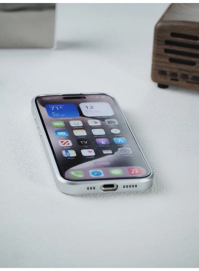 شيبشيب غطاء آيفون 15 برو بنمط قطة لطيفة، غطاء هاتف مزود بحماية لعدسة الكاميرا، غطاء واقٍ من السيليكون الناعم الممتص للصدمات - Image 3