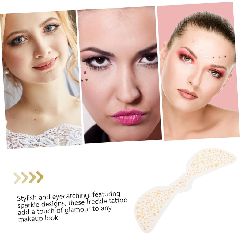 6 Sheets Freckle Stickers for Makeup Concealer Freckle Festival Accessories Patches Skin-friendly Face Stickers - Image 3