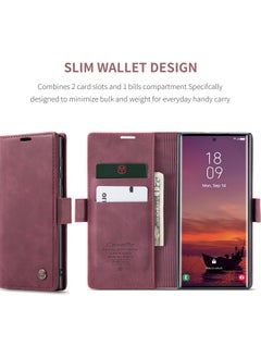 Phone Case Luxury PU Leather Design 013 Flip Cover Card Slot Holder Cover For Samsung Galaxy S25 Ultra  (Red) - pzsku/Z5F78477EA740C84B3E1AZ/45/_/1738221450/45f3b99e-2d4e-4ce9-9a60-8ee1f5a5e129