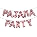 RUIANSI Pajama Party Pink 16 Inch Letter Balloons Banner for Girls Sleepover Indoor Party Decoration - Image 3