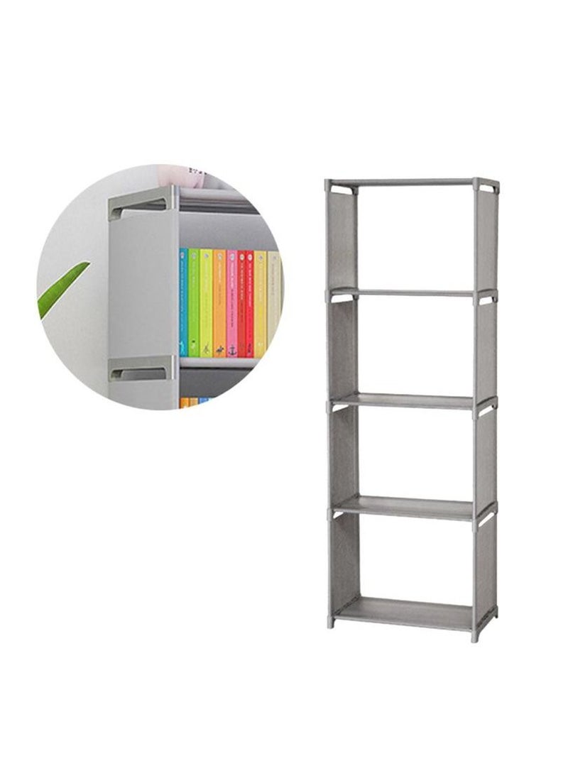 XiuWoo - 4-Layer Storage Rack Magazine Bookcase Display Organizer Shelves shelf - Image 1
