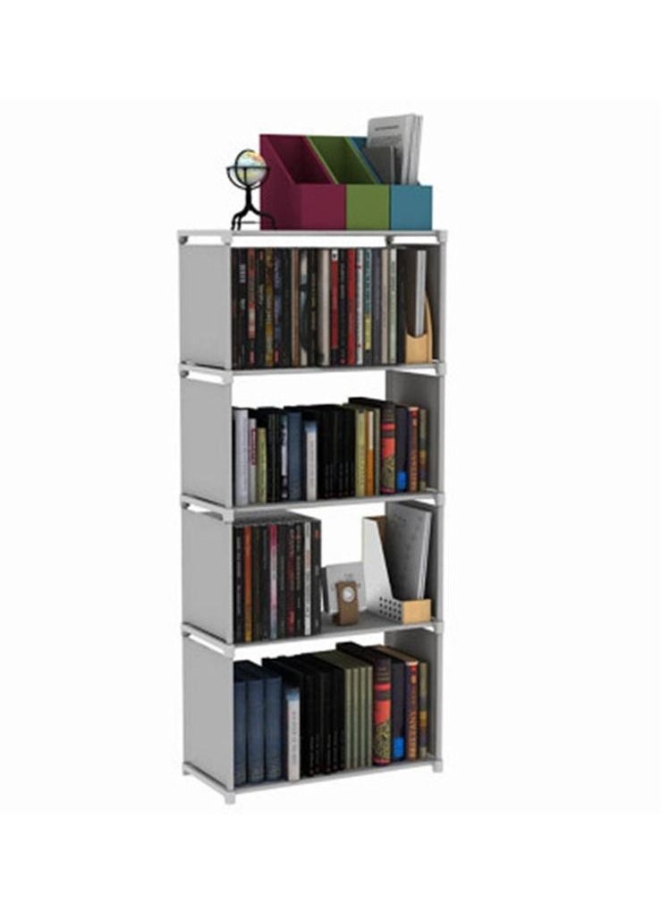 XiuWoo - 4-Layer Storage Rack Magazine Bookcase Display Organizer Shelves shelf - Image 1