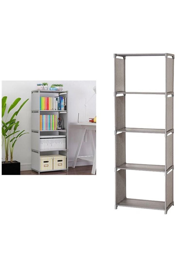 XiuWoo - 4-Layer Storage Rack Magazine Bookcase Display Organizer Shelves shelf - Image 1