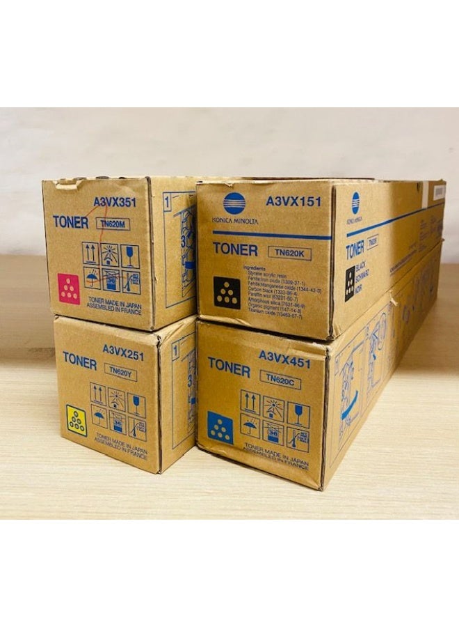 Genuine Konica Minolta TN-620 Toner Cartridge Multipack