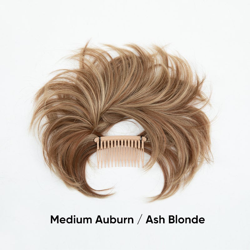 Generic Cross-border European and American wig womens adjustable comb ball head wig bun hair ring chicken nest head messy wig piece 12H24
