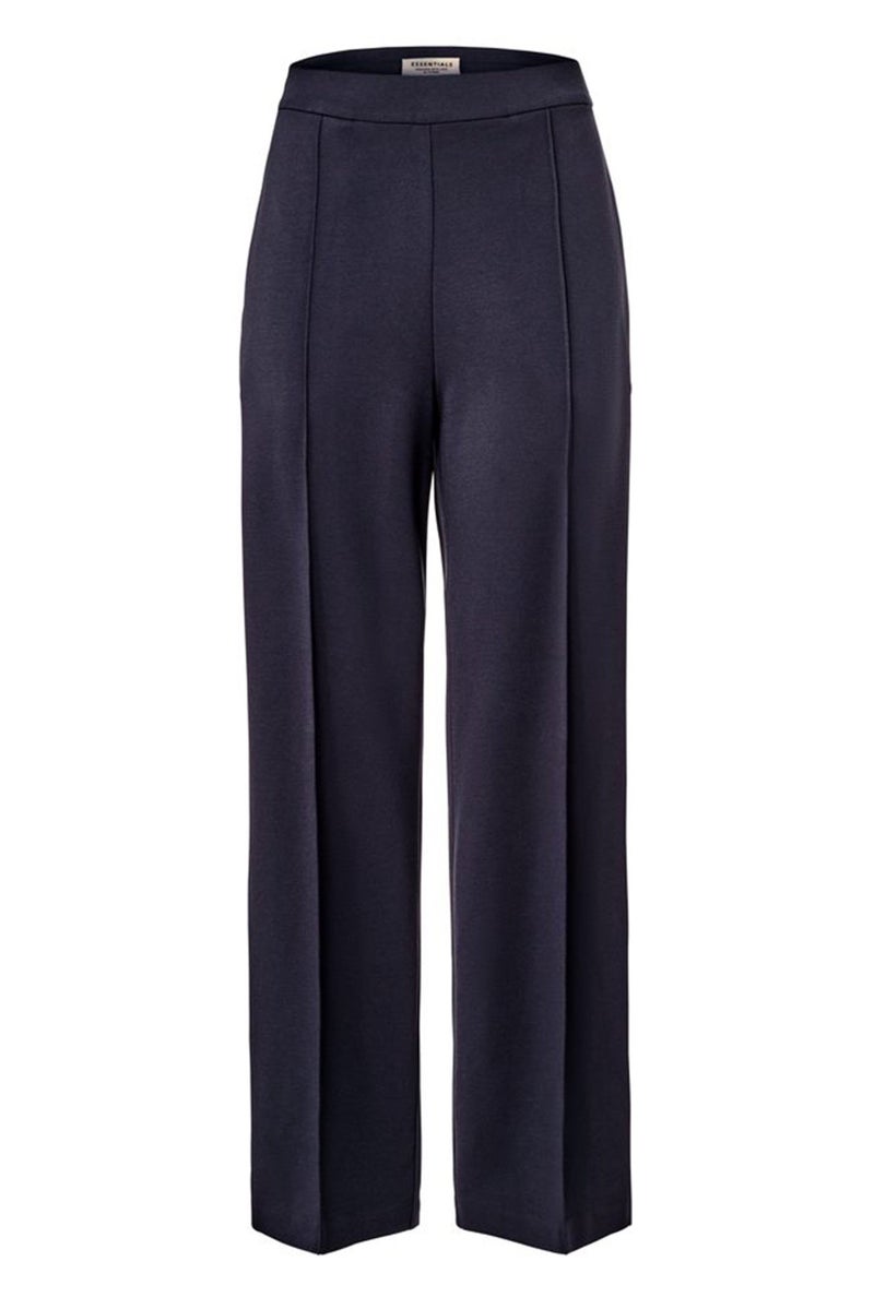 Tchibo Women Regular Fit Solid Trouser, Navy  - Image 2