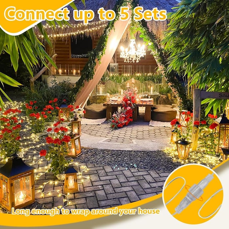 KAQ Connectable 240LED 88Ft String Lights, Christmas Lights Indoor Outdoor - Image 3