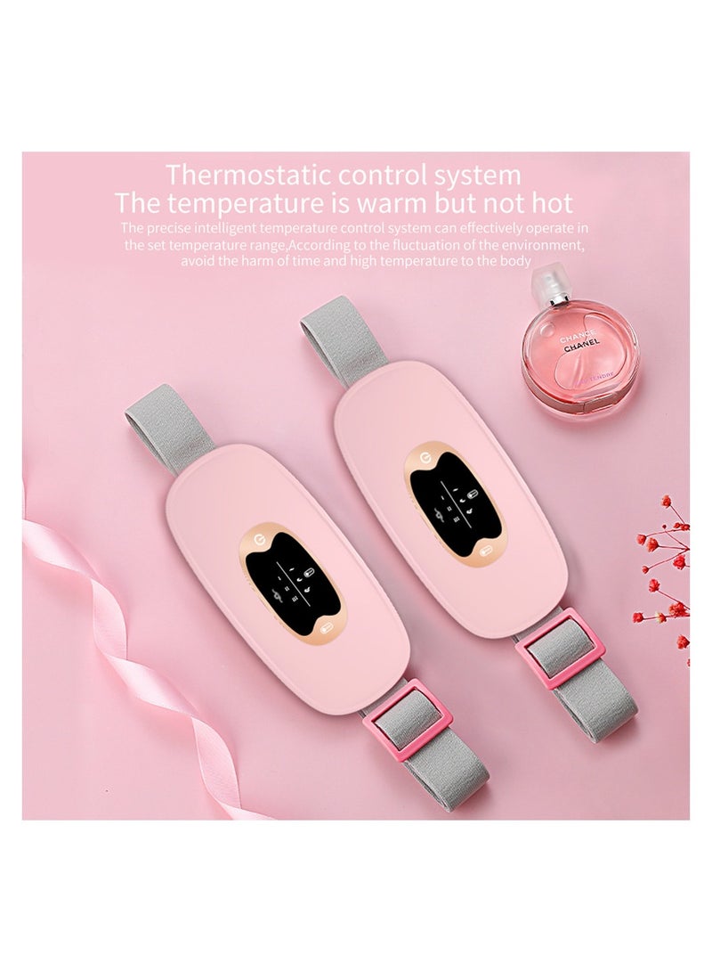 وسادة تسخين لاسلكية محمولة للتشنجات، حزام تسخين سريع مع 3 مستويات للحرارة و3 أوضاع للتدليك بالاهتزاز، آلة تخفيف آلام الفترة - Image 3