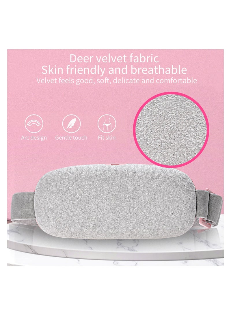 وسادة تسخين لاسلكية محمولة للتشنجات، حزام تسخين سريع مع 3 مستويات للحرارة و3 أوضاع للتدليك بالاهتزاز، آلة تخفيف آلام الفترة - Image 2