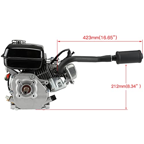 FVRITO Exhaust Pipe Muffler Silencer Kit for Non Hemi Predator 212cc 196cc 6.5hp Coleman Powersports KT196 CK196 RTK200 BK200 Go Kart TrailMaster Hammerhead 80T GX160 GX200 Clone Engines Parts Black - Image 3