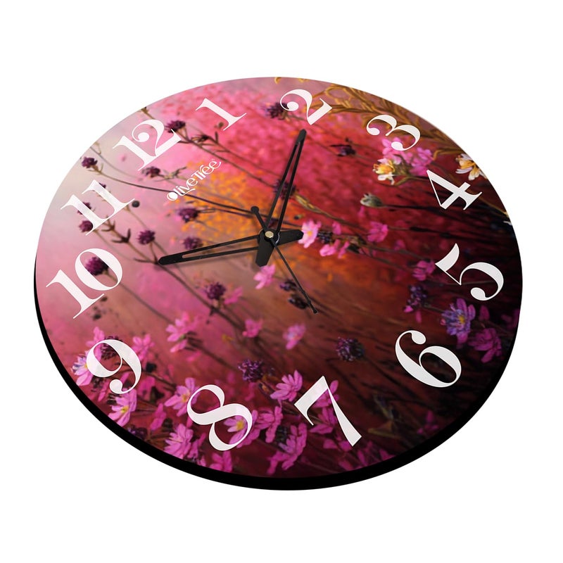 Olive Tree Olivetree Wooden Wall Clock 15" Silent Movement Decorative Latest Wall Clock Classic Clock Battery Operated Round Easy to Read for Home, Living Room,Office(Multi) - 2170  - Image 3