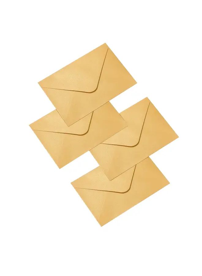 Golden Mini Envelopes 4x2 7 Inches Self Sealing Gift Card Holders Bulk Pack 50 - Image 4