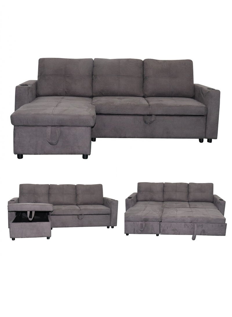 سحابة كنبة زاوية سرير 4 مقاعد – تصميم عملي مريح قابل للتحول - Image 1