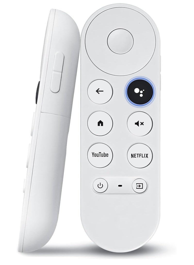 TIGER Replacement Voice Remote Control for Google Chromecast with Google TV HD/4K | Compatible with Chromecast 4K (Snow) & HD Streaming Media Player | Bluetooth Voice Search Remote | Easy Pairing | Ergonomic Design | Remote Control Only – No TV Box Included  - Image 1