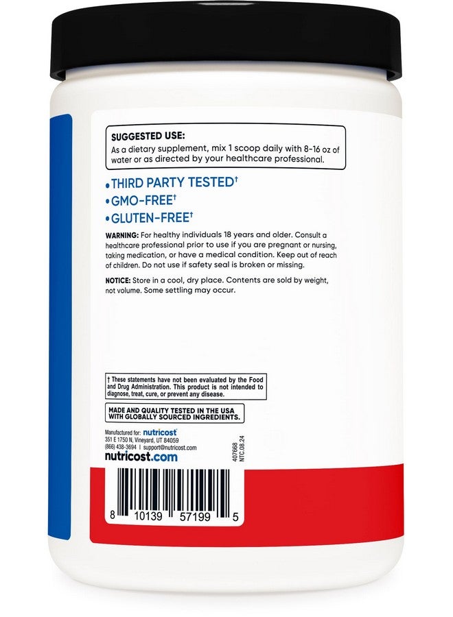 Nutricost Nutricost BCAA + Hydration Powder (Fruit Punch) 30 Servings - Branched Chain Amino Acids with Hydration Complex - Gluten-Free, Non-GMO  - Image 4