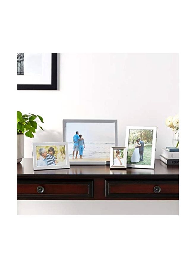 Lawrence Frames Brushed Silver 4 by 6 Metal Picture Frame - Image 4