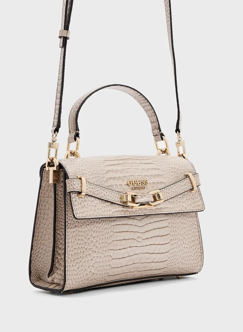 GUESS Silvye Top Handle Flap