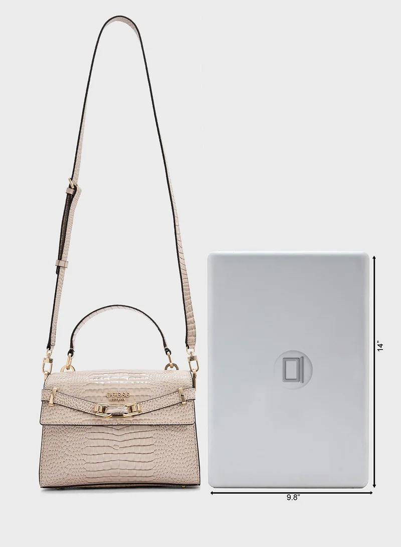 GUESS Silvye Top Handle Flap