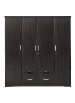 SILA SILA 4 Door Wooden Wardrobe, Cabinet,Cupboard Of Engineered Wood With 4 drawer Perfect Modern Stylish Color Wenge  - Image 1
