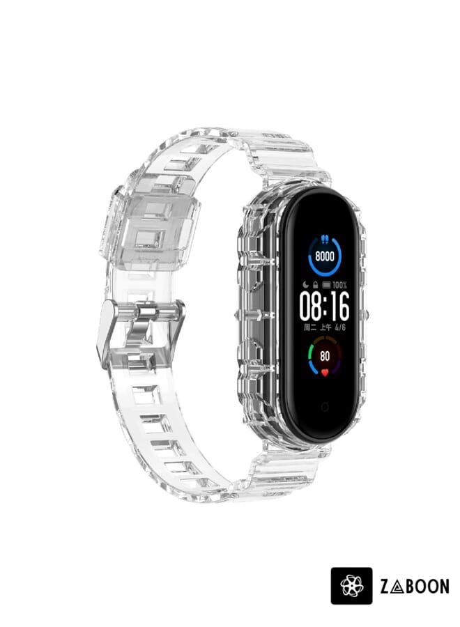 Zaboon Watch Band For Xiaomi Mi Band 5/6/7 Universal TPU Integrated - Image 1