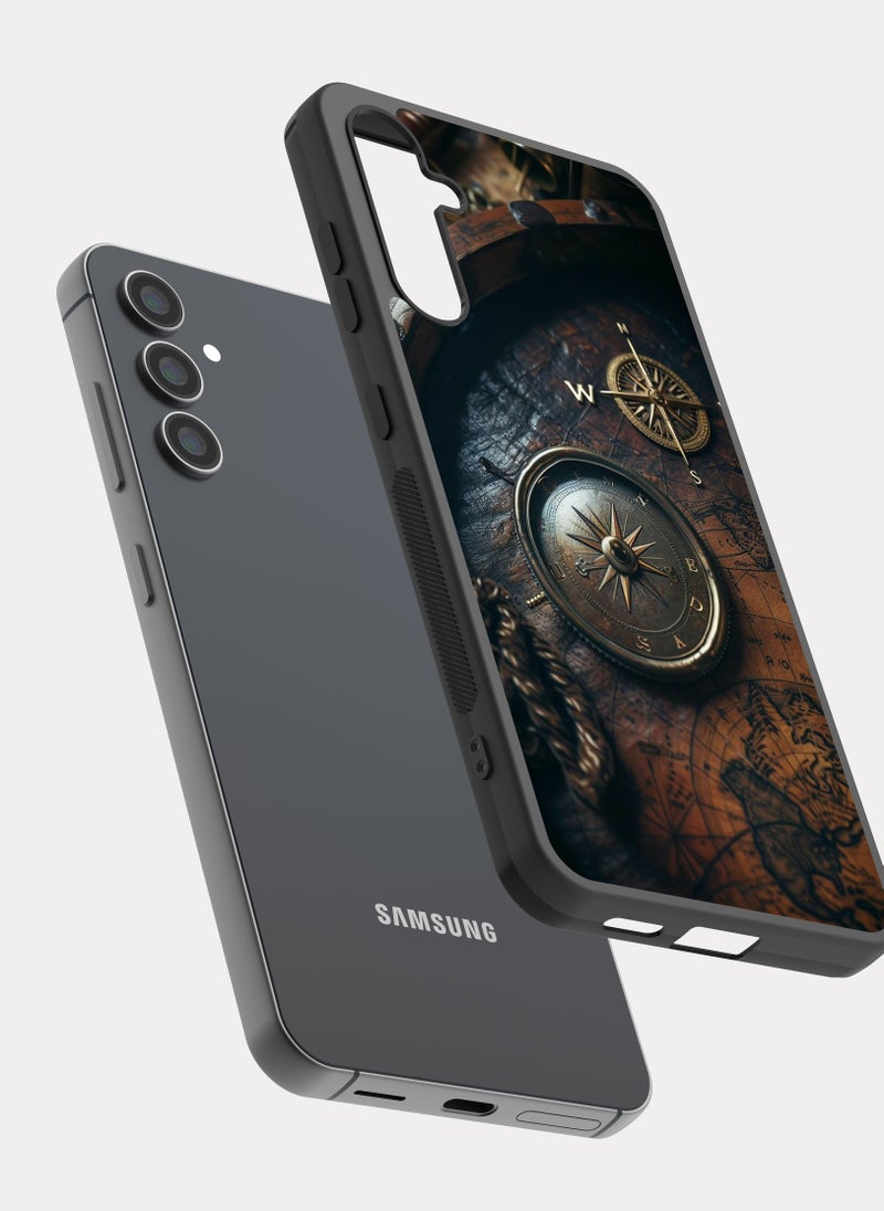 بكسلات كفر سامسونج جالكسي ايه 24 خريطة و بوصلة بيج - Image 2