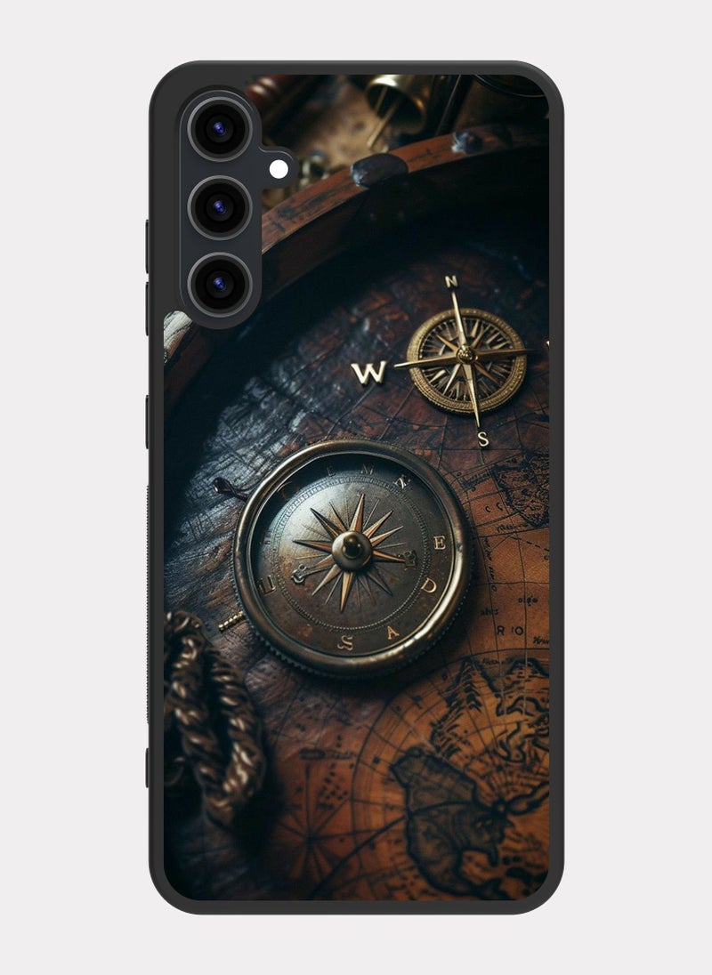 بكسلات كفر سامسونج جالكسي ايه 24 خريطة و بوصلة بيج - Image 1