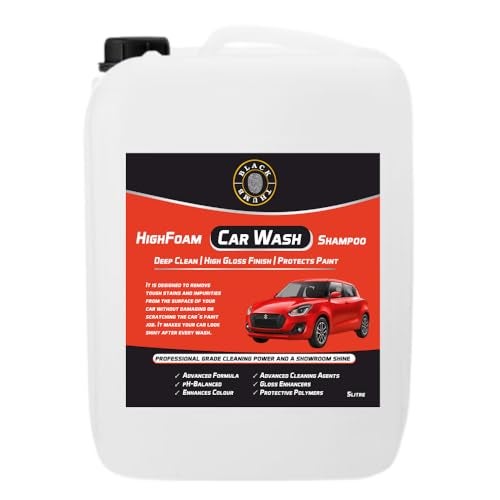 Urba's Black Thumb High Foam Car Wash Shampoo, 5 Litres, Deep Clean, High Gloss Finish, Protects Paint - Image 1