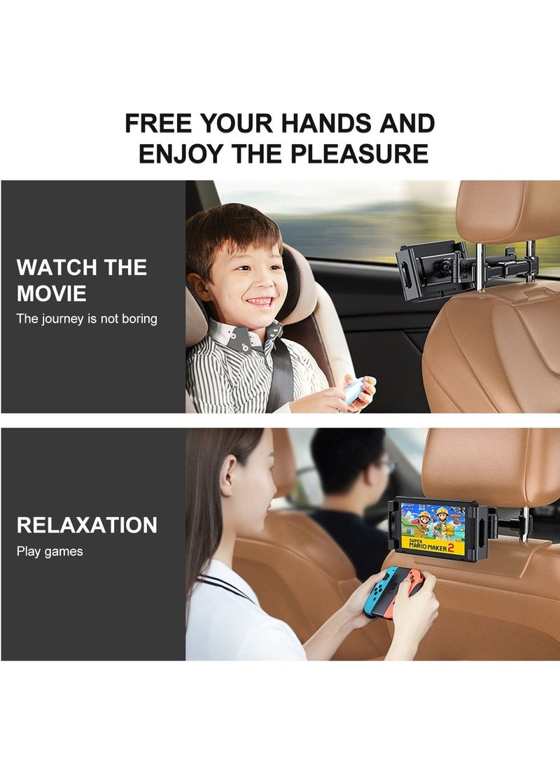 Raxoom Tablet Holder for Car Ipad Car Holder Back Seat Road Trip Essentials for Kids Suitable for 4-12.9" Devices - Image 3