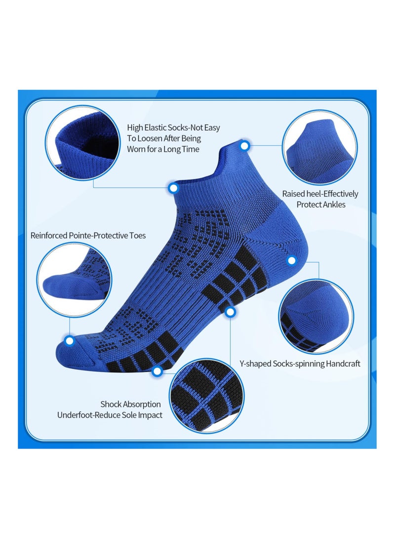 KASTWAVE Ankle Athletic Running Socks Low Cut Sports Socks Cotton Cushioned Breathable Tab Socks Professional Running Socks Quick Drying Socks for Men Women(8 Pairs) - Image 3
