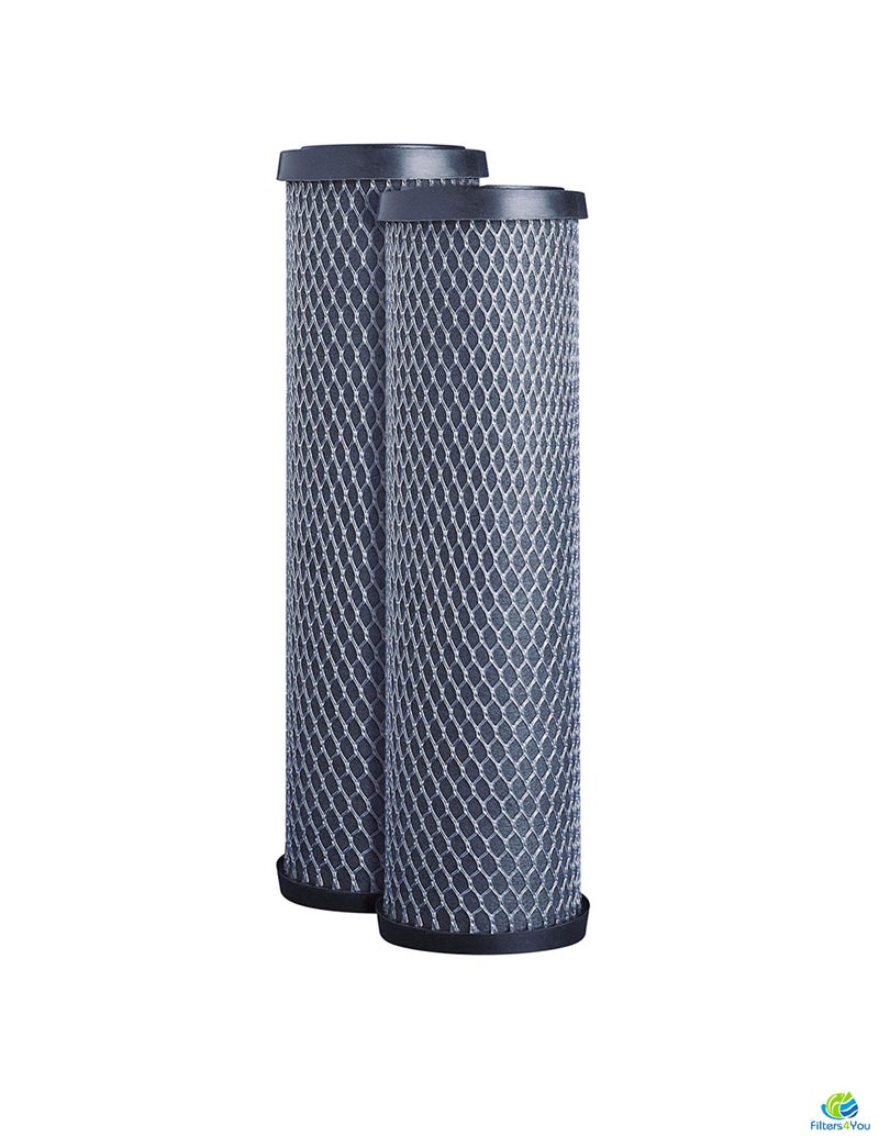 عبوة 2 من خراطيش فلتر المياه الكربونية متوافقة مع نماذج 4234370 لإزالة الطعم السيئ والرائحة، بديل لخراطيش الفلتر تحت الحوض أو على السطح