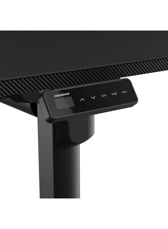 Cougar E-GRAV 180 Electric Height-Adjustable Gaming Desk 180×80 cm, Dual Motors, Sit-Stand Adjustable 73–118 cm, Memory Presets, Large Mousepad Surface, Cable Management Tray & Headset Hook, Sturdy Carbon-Textured Desktop | 3MGRV5WB.0001 - Image 4
