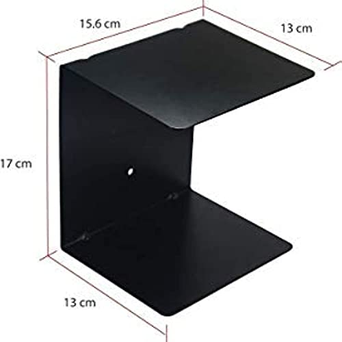 LEVON Book Shelf Wall Mounted Heavy Duty Metal Invisible Book Black 3Piece Per Pack (Made in India) with Screws - Image 5