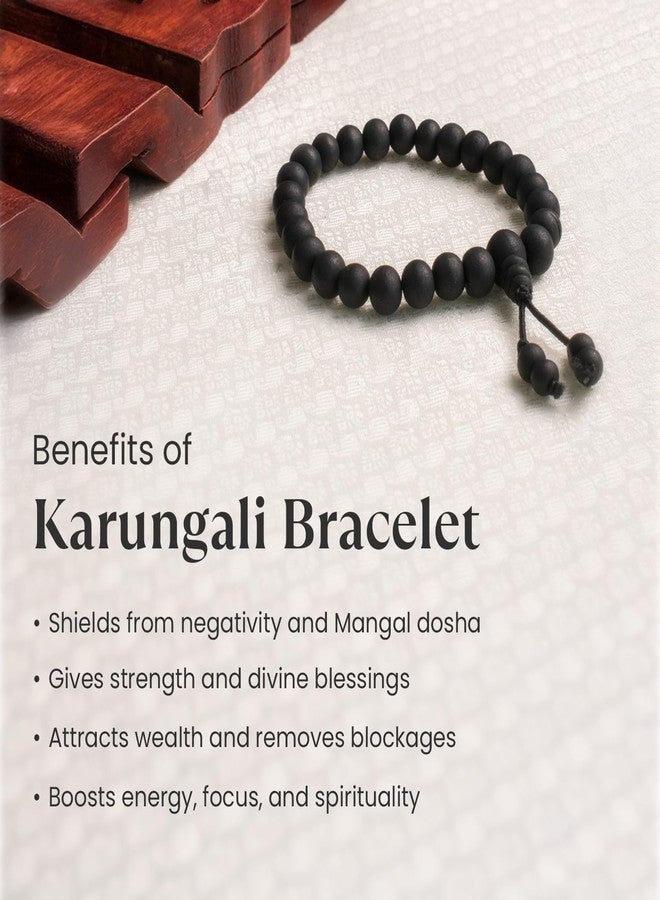 Astrotalk Karungali Malai Bracelet(8mm) | Certified Ebony Wood | Protection from Negative Energy, Focus & Mangal Dosha Relief | Bracelet for Men & Women | Ideal for Puja & Gift items - Image 3