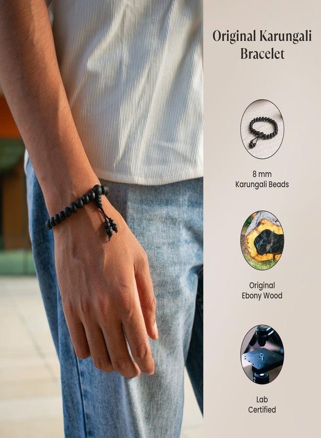 Astrotalk Karungali Malai Bracelet(8mm) | Certified Ebony Wood | Protection from Negative Energy, Focus & Mangal Dosha Relief | Bracelet for Men & Women | Ideal for Puja & Gift items - Image 4