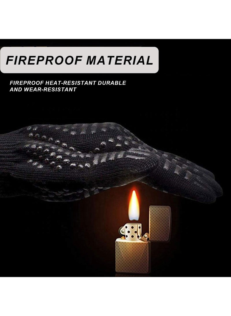 Winner Heat Resistant Glove Fireproof Black Glove Outdoor Barbecue Gloves Oven Microwave Gloves Cooking Tools（A Pair Of Gloves） - Image 3