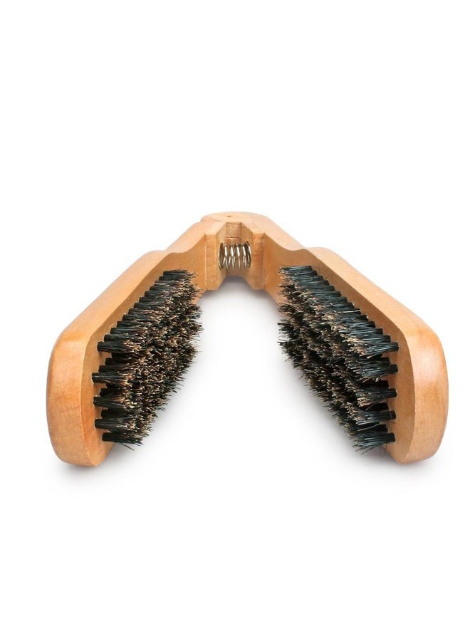 Amariver DIY Salon Hairdressing Hair Straightener Wooden Anti-static Dual-Brush Comb - Image 3