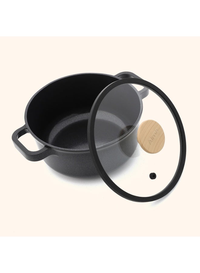 Alma Ceramic Bundle 5 Pieces (Handles included) - color Black- Non Toxic , PTFE & PFOA FREE - Image 4