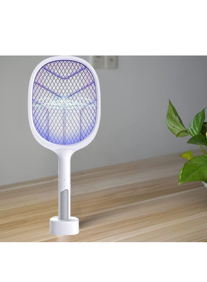 Cordless Electric Fly Mosquito Trap Swatter White - Image 2