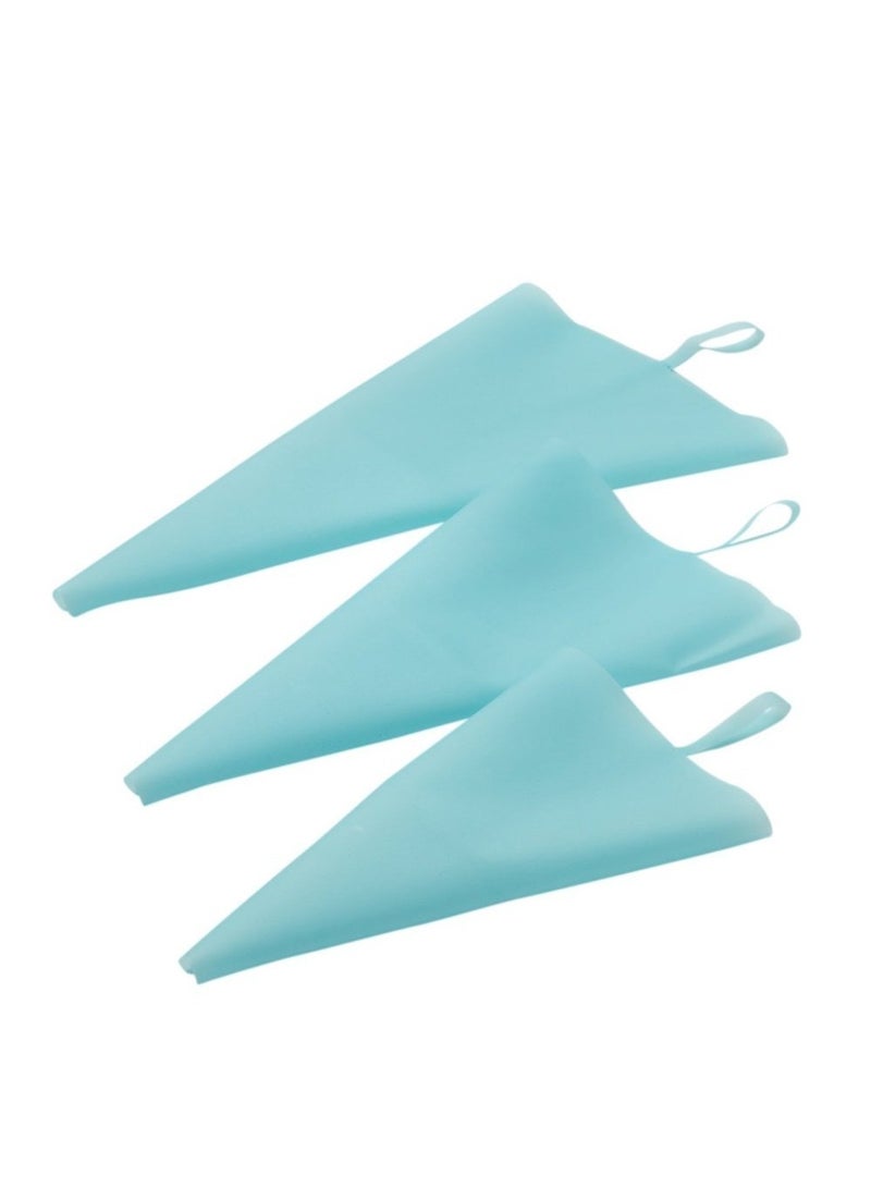 Excefore 3 Piece Reusable Silicon Cake Pastry Bag Cream Icing Piping Bag Cake Decorating Bags Tools Set 3 in 1 S M L  - Image 2