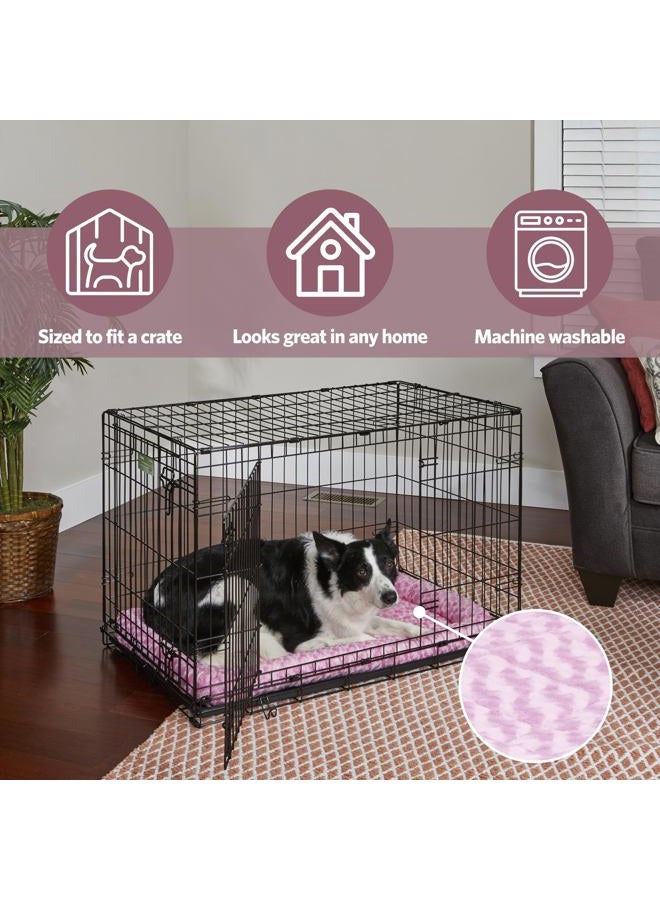 MidWest Homes for Pets Bolster Dog Bed 18L-Inch Pink Dog Bed or Cat Bed w/Comfortable Bolster | Ideal for Toy Dog Breeds & Fits an 18-Inch Dog Crate | Easy Maintenance Machine Wash & Dry - Image 3