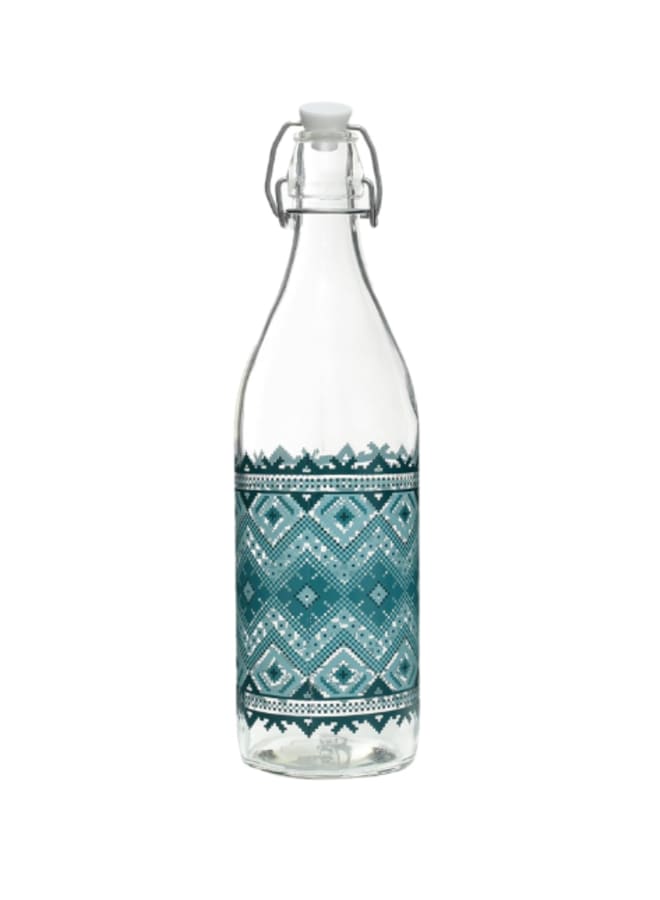 Zinnia Marakesh Green 1L Water Bottle - Image 1