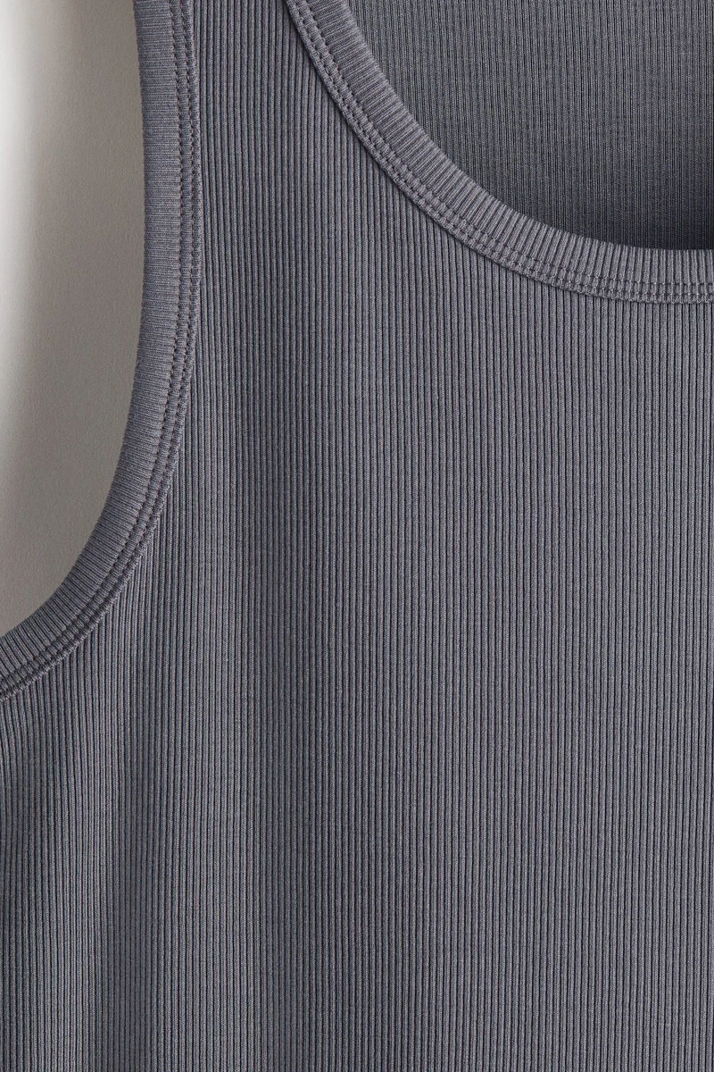 H&M  Slim Fit Ribbed vest top for Men | Best Price UAE